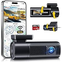 Dash Cam Auto, Doppia 4K 60fps+2.5K