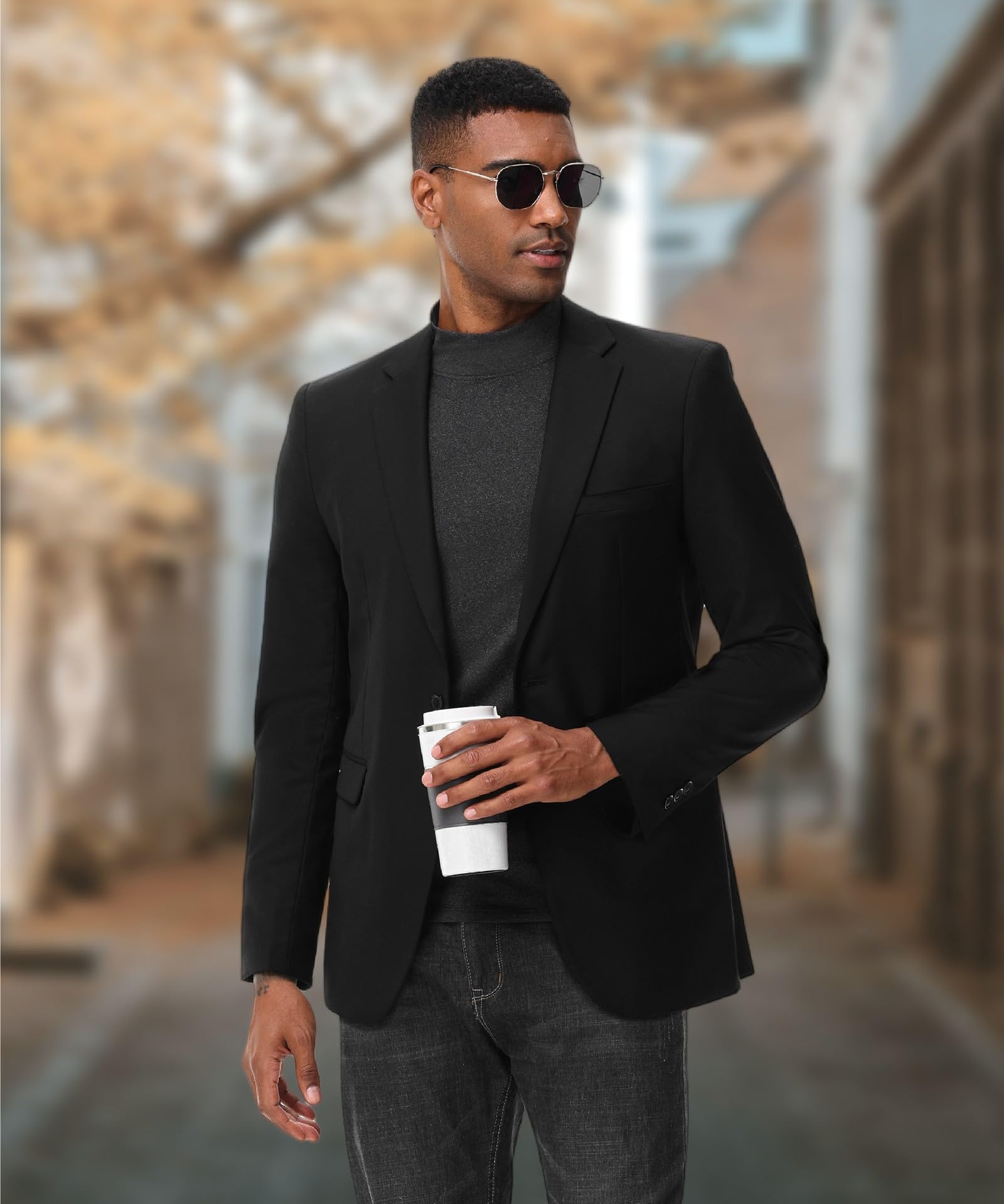 HUGE SPORTS Maglia Termiche da Uomo Invernale Biancheria Intimo Termica a Maniche Lunghe Asciugatura Rapida Corsa Ciclismo