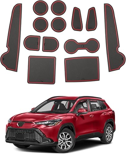 SHAOHAO para 2025 2026 Toyota Corolla Cross Tapetes para Consola Central para 2022-2024 2025 2026 Toyota Corolla Cross Accesorios (L/LE/XLE/Hybrid