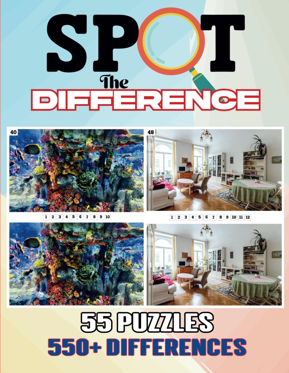 Spot the Difference for Adults: 55 Find the Difference Games for Adults, Seniors and Teens