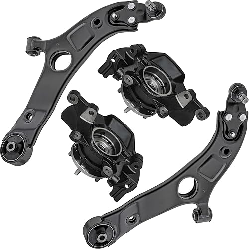 Miniatura 40 de Detroit Axle - Kit de brazos de control frontal RWD para Chrysler 300 Dodge Challenger Charger Magnum, 2 brazos de control superiores 2 rótulas