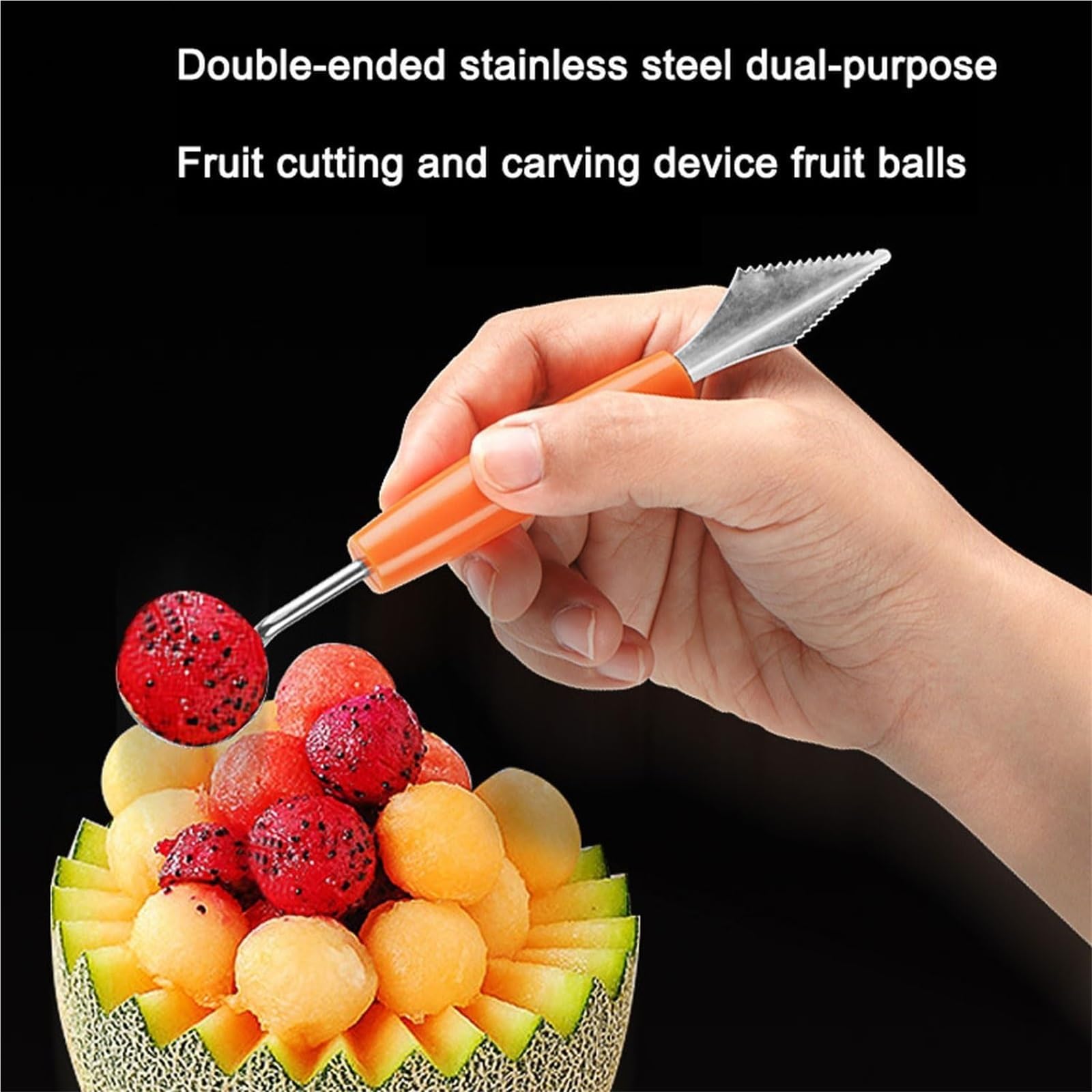 Elite - Set di utensili da cucina per adulti - 9 strumenti per sbucciare la cucina per guarnire frutta e verdura, con custodia per principianti.