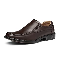 Bruno Marc Mens Goldman-02 Slip on Leather Lined Square Toe Dress Loafers Shoes for Casual Weekend Formal Work