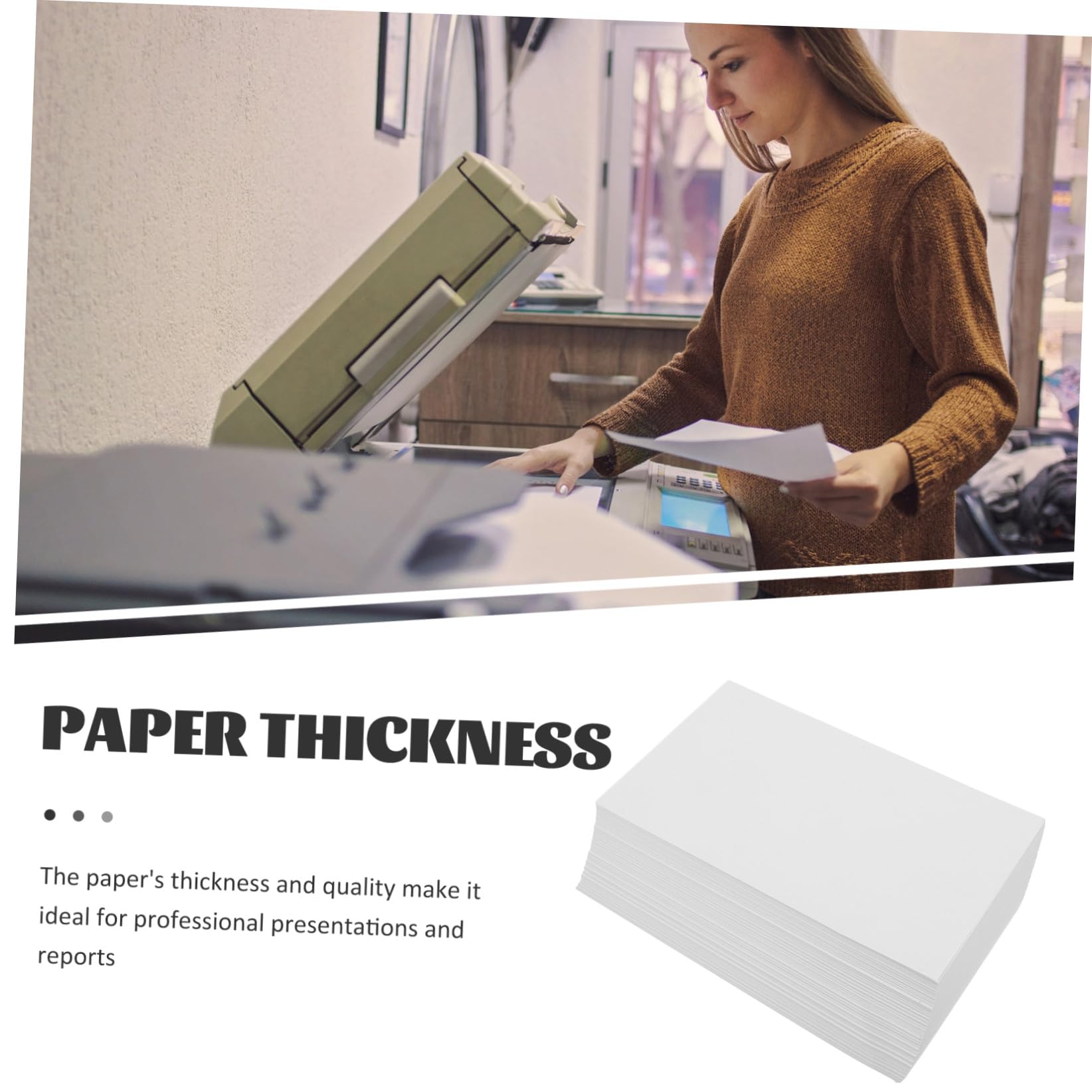 500 Blatt Weißes Multifunktionspapier aus Papier für Drucker und Selbstgemacht Bastelpapier mit Dicken Druckerblättern zum Drucken und Basteln im Büro oder Hause
