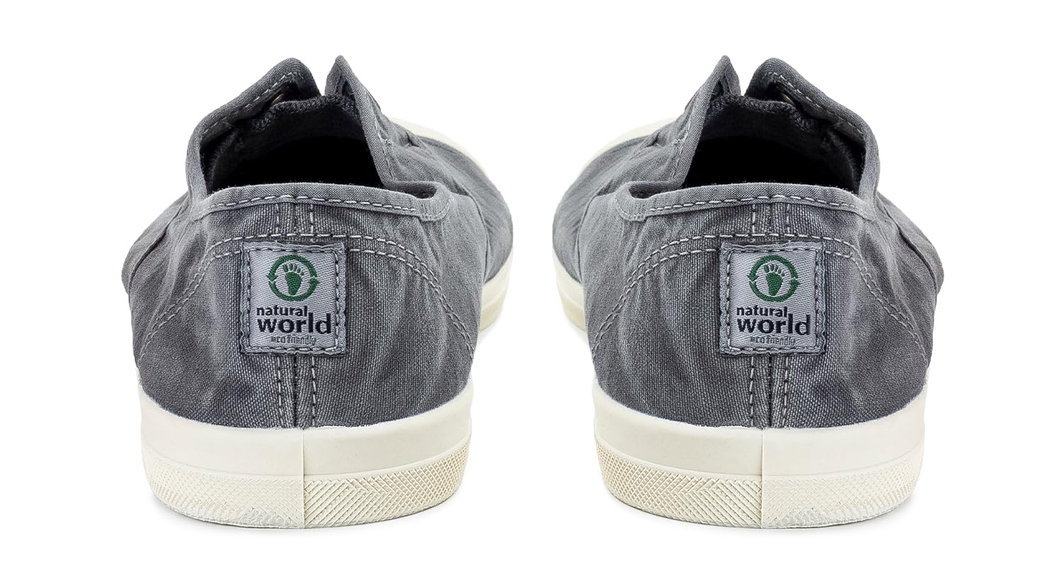 Natural World Eco 3102E Old Condor - Zapatillas de Lona Unisex de Algodón Orgánico | Suela de Caucho Natural | Fabricadas en España | Veganas