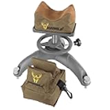 Highwild Shooting Rest Front Rest Adjustable Gun Rifle Rest for Outdoor Shooting and Hunting - Convenient Height Adjustment - with Front and Rear Rest Bag (Unfilled)