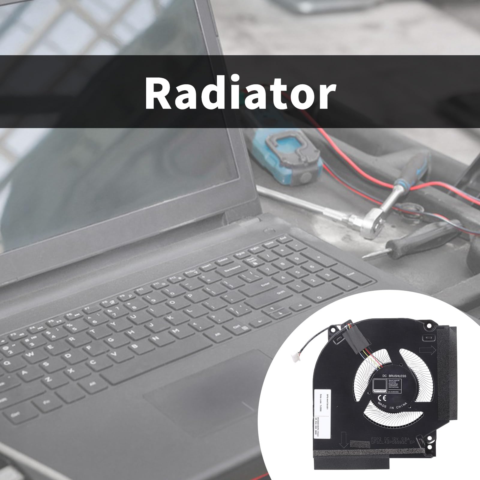 Wentylator chłodzący procesor GPU chłodzenie komputer zamiennik wentylatora chłodnicy do 16-R 12V MG75091V1-C180-S9A Laptop akcesoria naprawcze