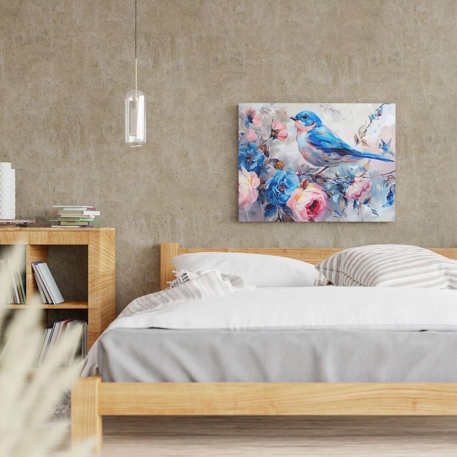 Kit per pittura con numeri per adulti, pittura con numeri e fiori, in acrilico con numeri per adulti/principianti, pittura ad olio per decorazione da parete della casa, 105 x 80 cm, senza cornice)