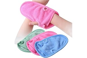 3PCs Bath Mitts for Spa-Like Cleansing