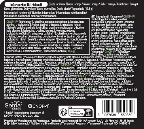 Yamamoto Nutrition Kamikaze 400 Gr, Integratore Alimentare Per Sportivi Con L-Citrullina, Glutatione Setria, Caffeina, Creatina E Bcaa, Funzione Anticatabolica Ed Energetica, Gusto Arancia - 2