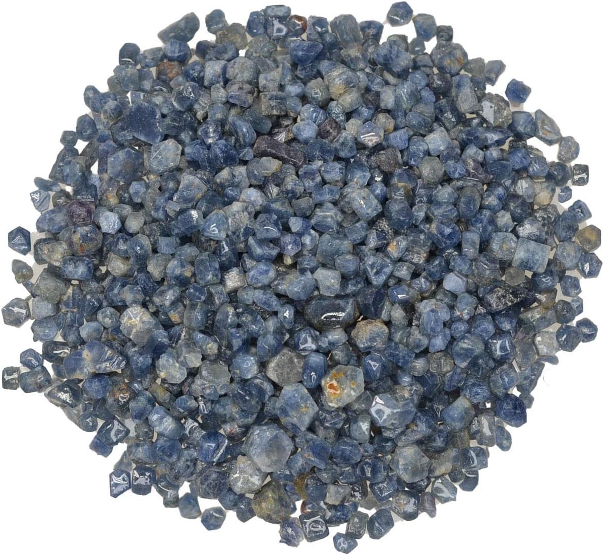 1/2 lb of Beautiful Blue Sapphire Crystals Rough Stones from Brazil - Raw Rocks Perfect for Tumbling, Lapidary Polishing, Reiki, Crystal Healing and Crafts!