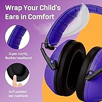 Vista 102 de Vanderfields Kids Ear Protection Earmuffs - Noise Cancelling Headphones for Kids, Autism, Toddler, Children