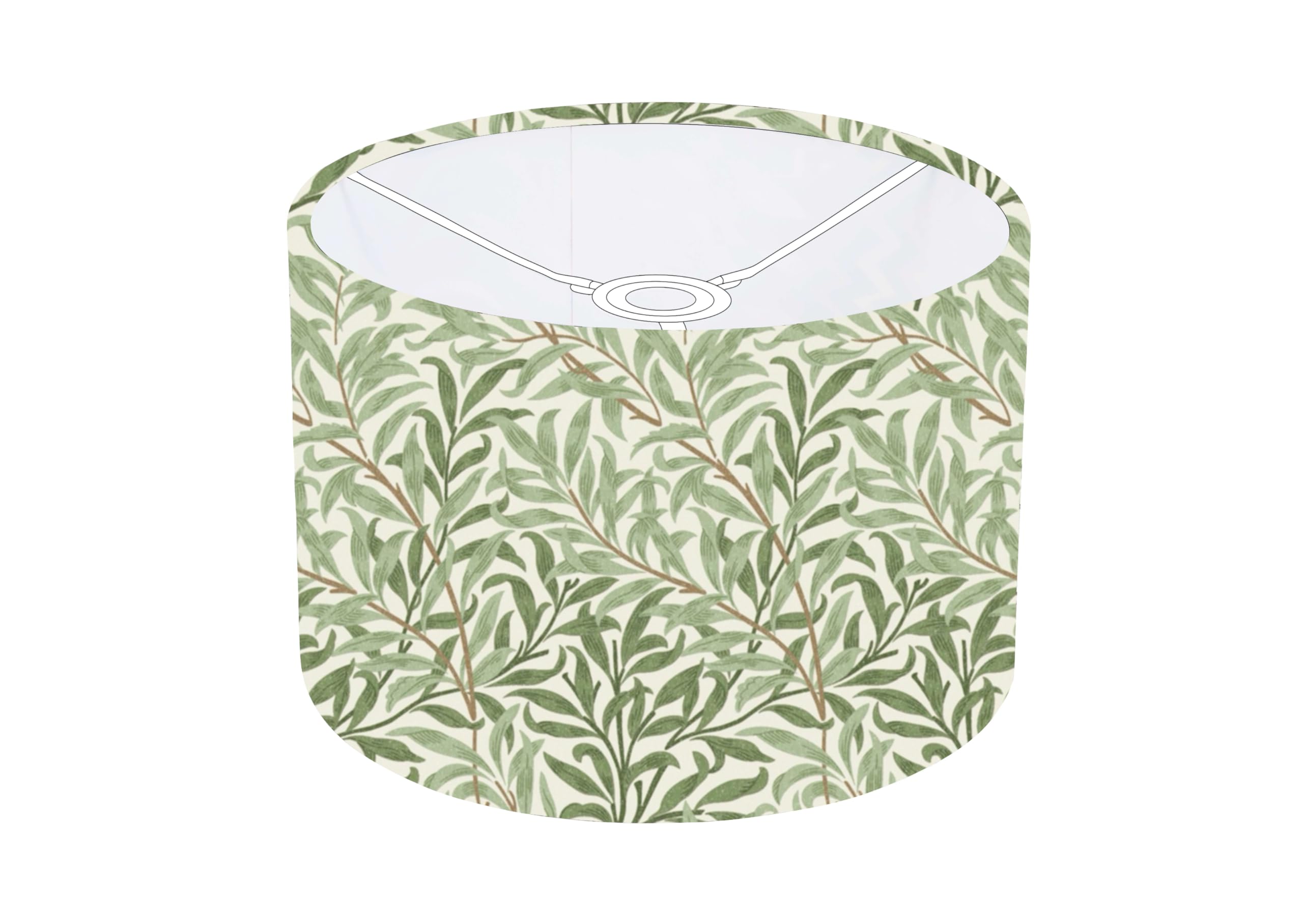 35cm (Diameter 14" x Height 8.75") William Morris Willow Bough Sage Ceiling lamp Shade