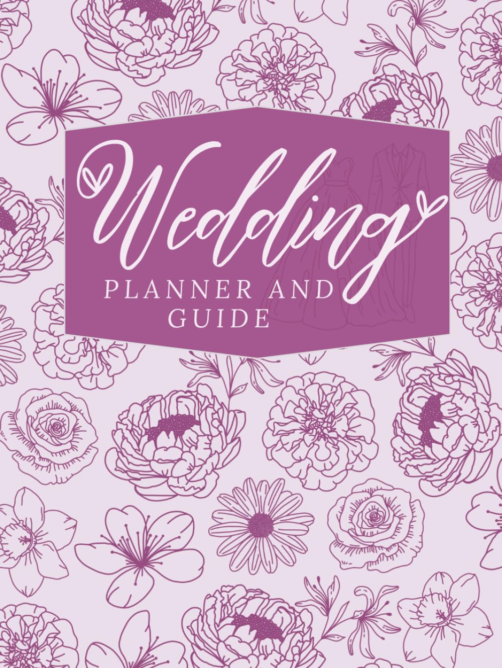 Wedding Planner and Guide - Floral: A Purple Floral Hardcover Wedding Planning Organizer with Checklists, Budget Trackers, Guest Lists, Timelines, Seating Charts & More (195 Pages)      Hardcover – February 4, 2026