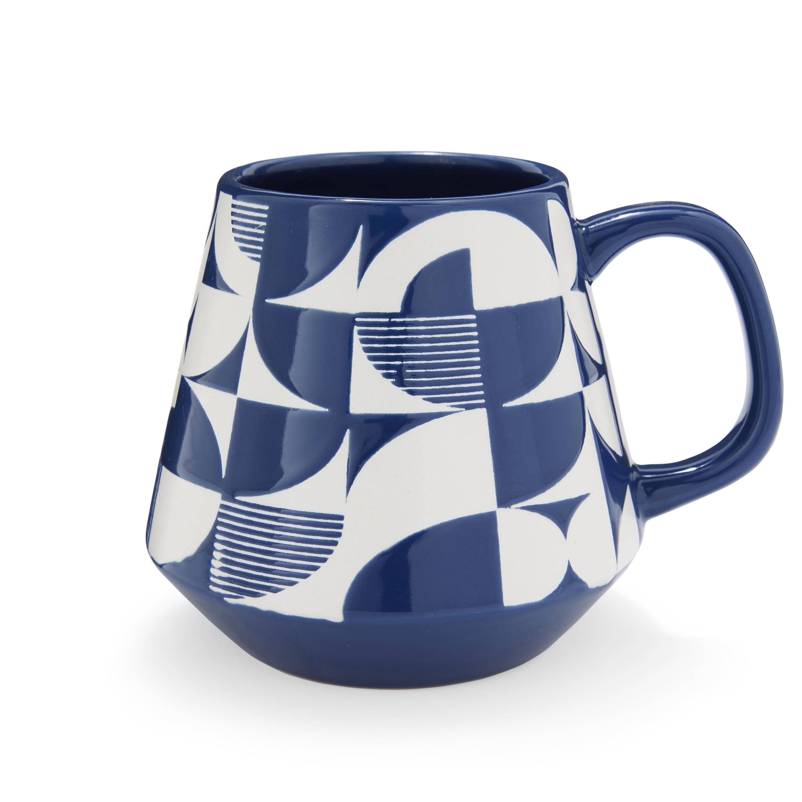 Cooksmart Bauhaus Geo Oslo Coffee Mug for Tea and Hot Drinks