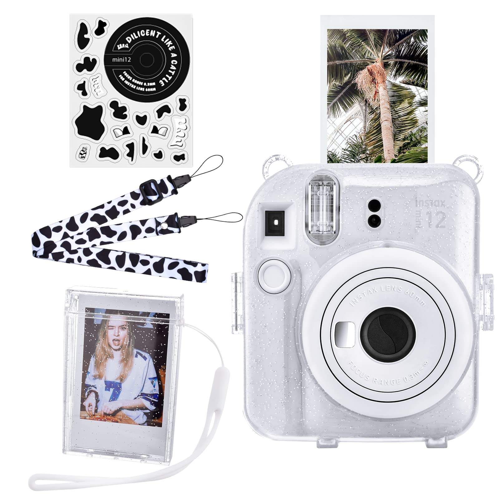 Amazon.com : HIYQIN Fuji Mini 12 Camera Case, Hard PC Clear Case