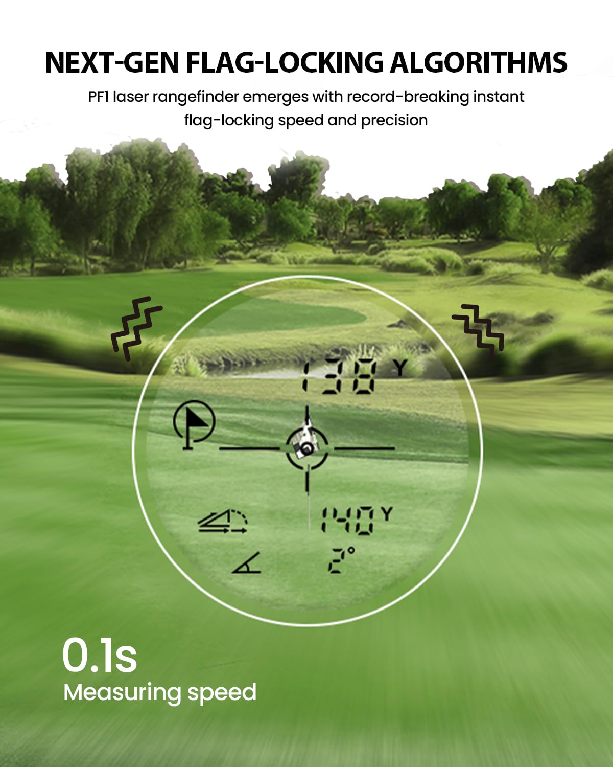 Haut de Gamme de Poche avec IP65 étanche, 1000 Yards telemetre Golf Rechargeable, 0.1S Rapide Drapeau de Verrouillage de Vibration pôle, telemetre Laser Golf