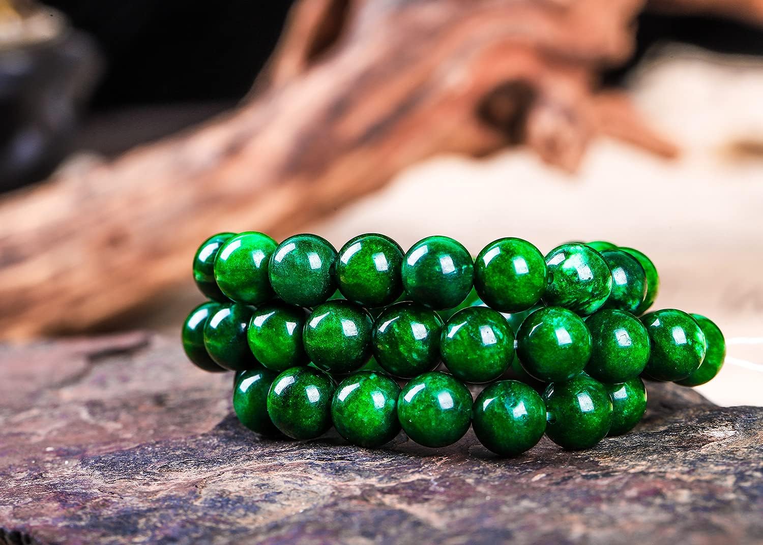 Natural Semi Precious Beads 100pcs 8mm Round Gemstones Beads for Jewelry Making Green Agate - Image 8