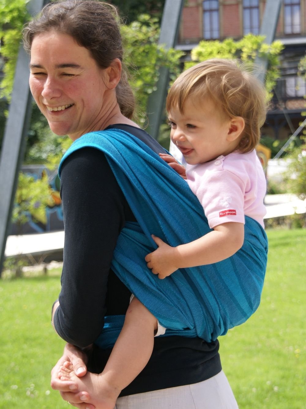 Didymos 447007 Babytragetuch, Modell Wellen acqua, Größe 7
