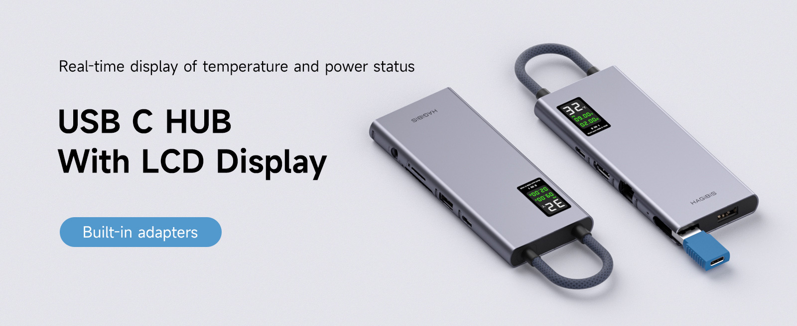 Hagibis USB C Hub with LCD Display on Amazon Live