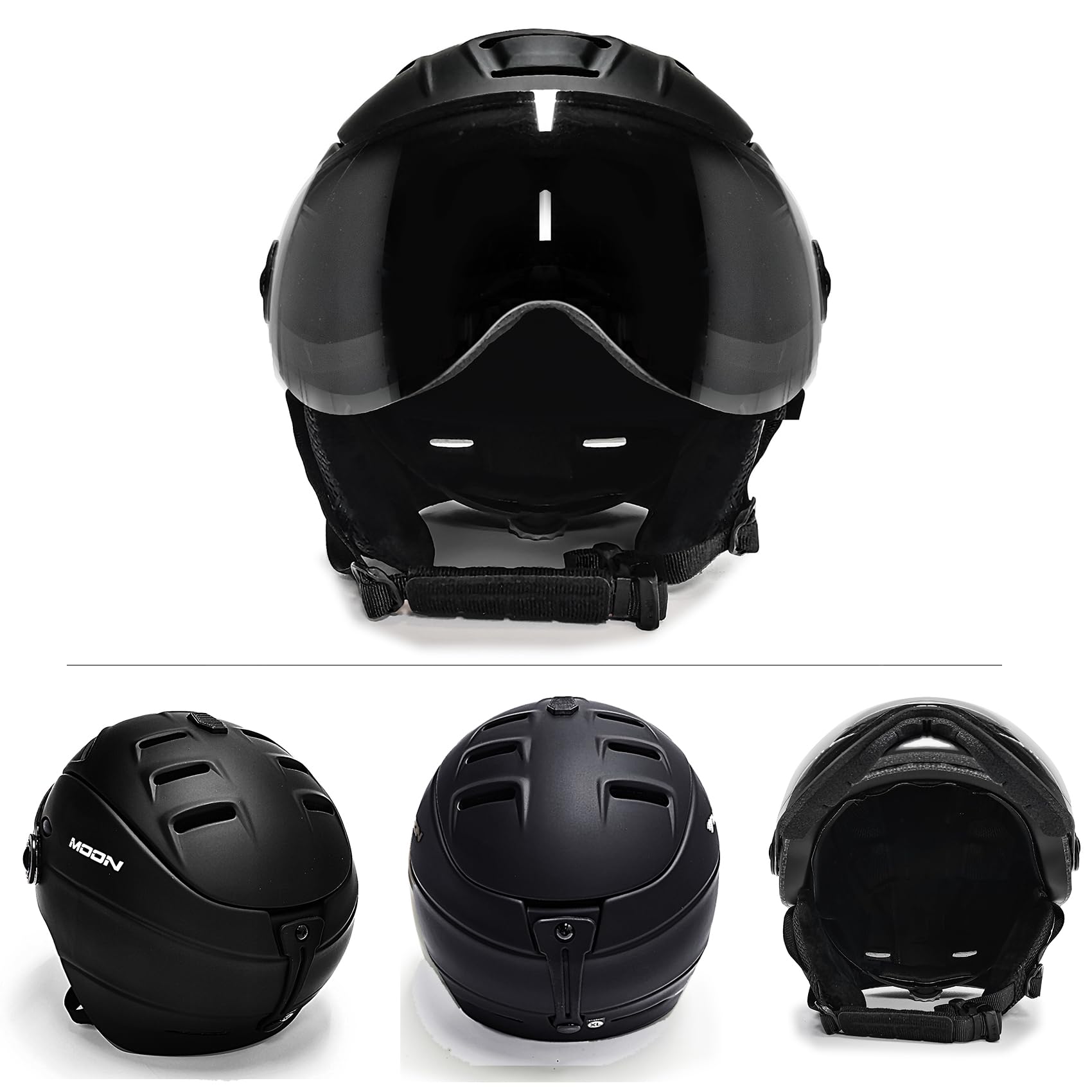 2 w 1 wizjer narciarski snowboard kask zdejmowana maska chroniąca przed śniegiem Anti-Fog zintegrowane okulary ochronne daszek niski ciężar dla dorosłych mężczyzn i kobiet