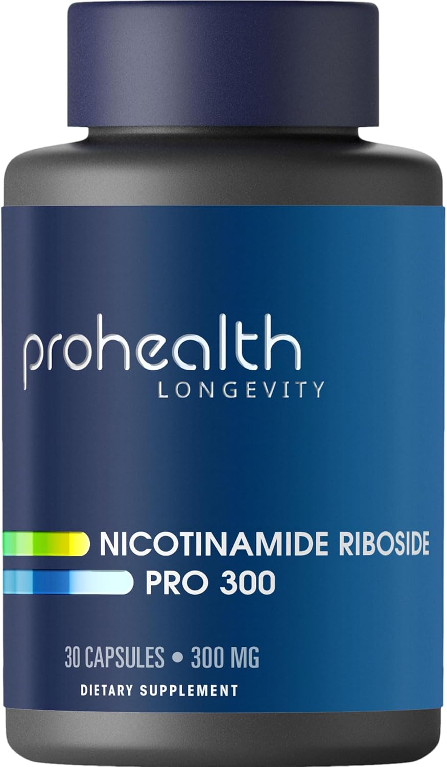 ProHealth Nicotinamide Riboside Pro 300. 300mg NR (as NR Hydrogen Malate) Plus 100mg Trimethylglycine (TMG) Supplement Boosts NAD+ 30 Servings