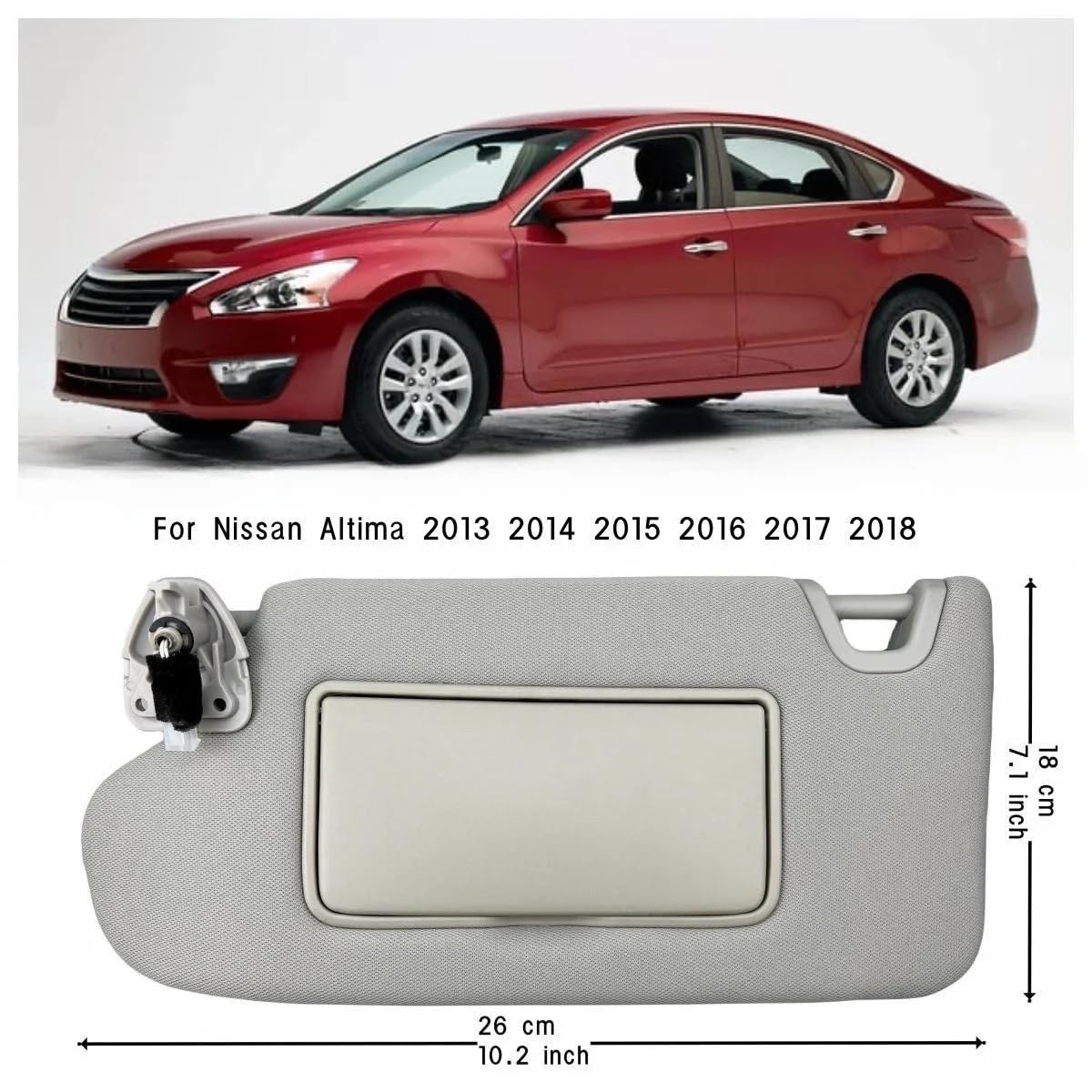 Amazon.com: YTRIO Sun Visor with Light for Nissan Altima 2013 2014