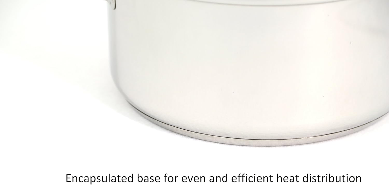 EXCELSTEEL 4 Piece 18/10 Stainless Steel Multi-Cookware Set With Encapsulated Base, 12 Qt - Image 7