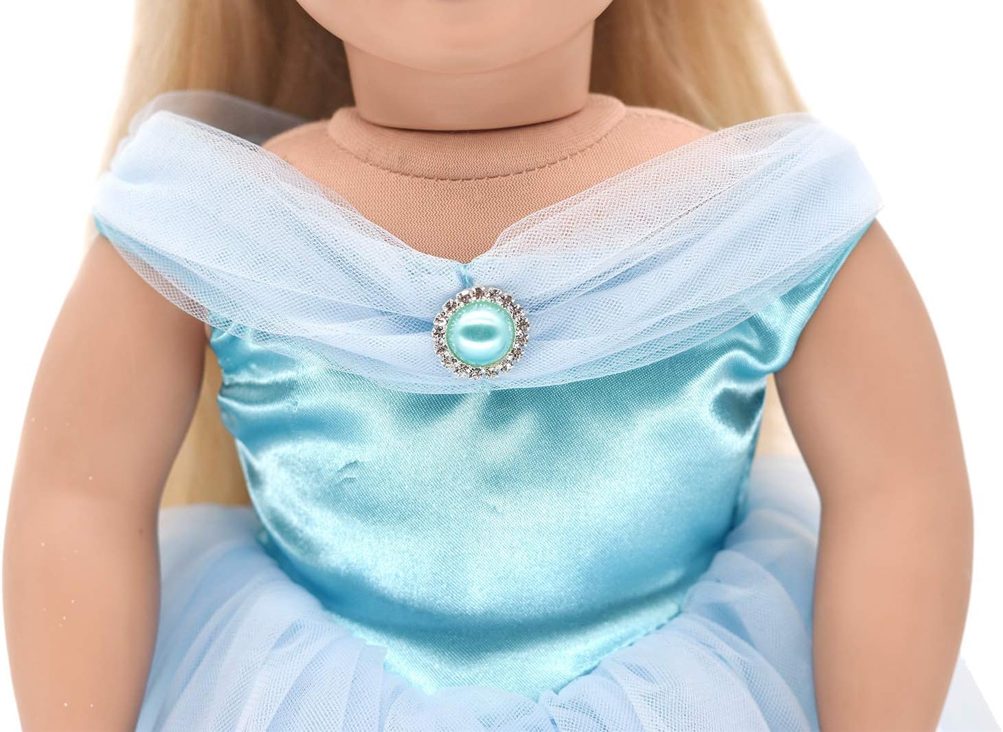 Girls Doll Clothes and Accessories , Princess Costume , Wedding Dress , Party Gown Dress for 18 inch Dolls (3Pcs)