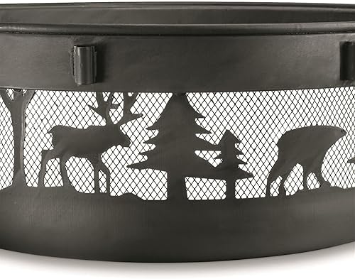 Miniatura 6 de CASTLECREEK Parrilla de barbacoa de 47 pulgadas para exteriores, leña de leña para acampar, parrilla, Smores, patio, cocinar al aire libre,