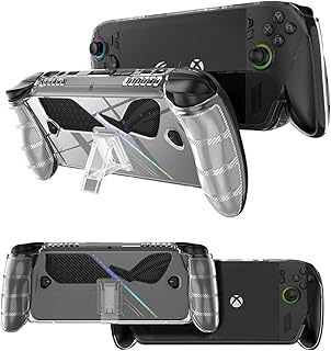 ROG Xbox ally X 用 保護ケース ソフトシリコン保護ケース 柔軟TPU SpinoArmor 黄ばみにくく 高い透明度 衝撃吸収 全面保護 擦り傷防止 落下防止 収納と持ち運びに便利 着脱簡単 耐久性 ROG Xbox ally X対応(クリア)