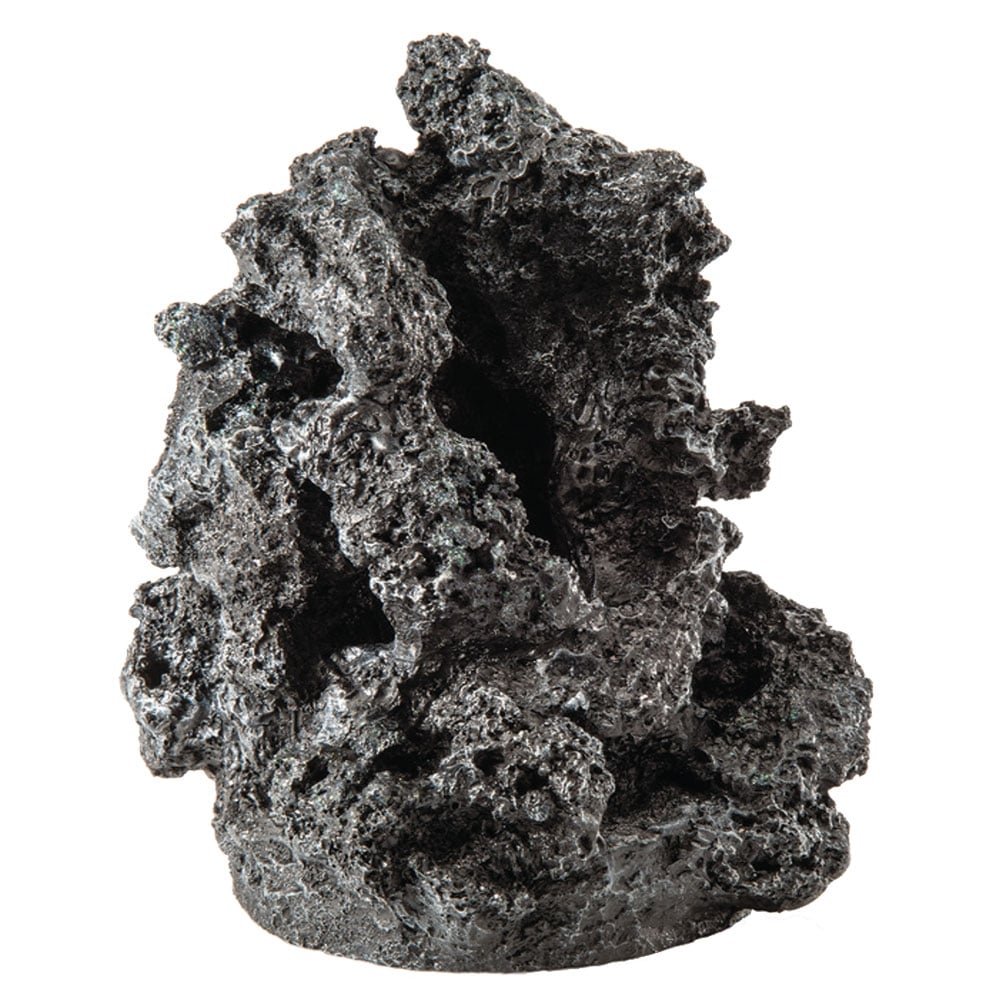 biOrb Fish Tank Decorations, Mineral Stone Aquarium Ornament (Black), Beautifully Detailed Artificial Fish Tank Accessories To Add Colour, Natural-Looking Aquarium Decor For Scenic Background