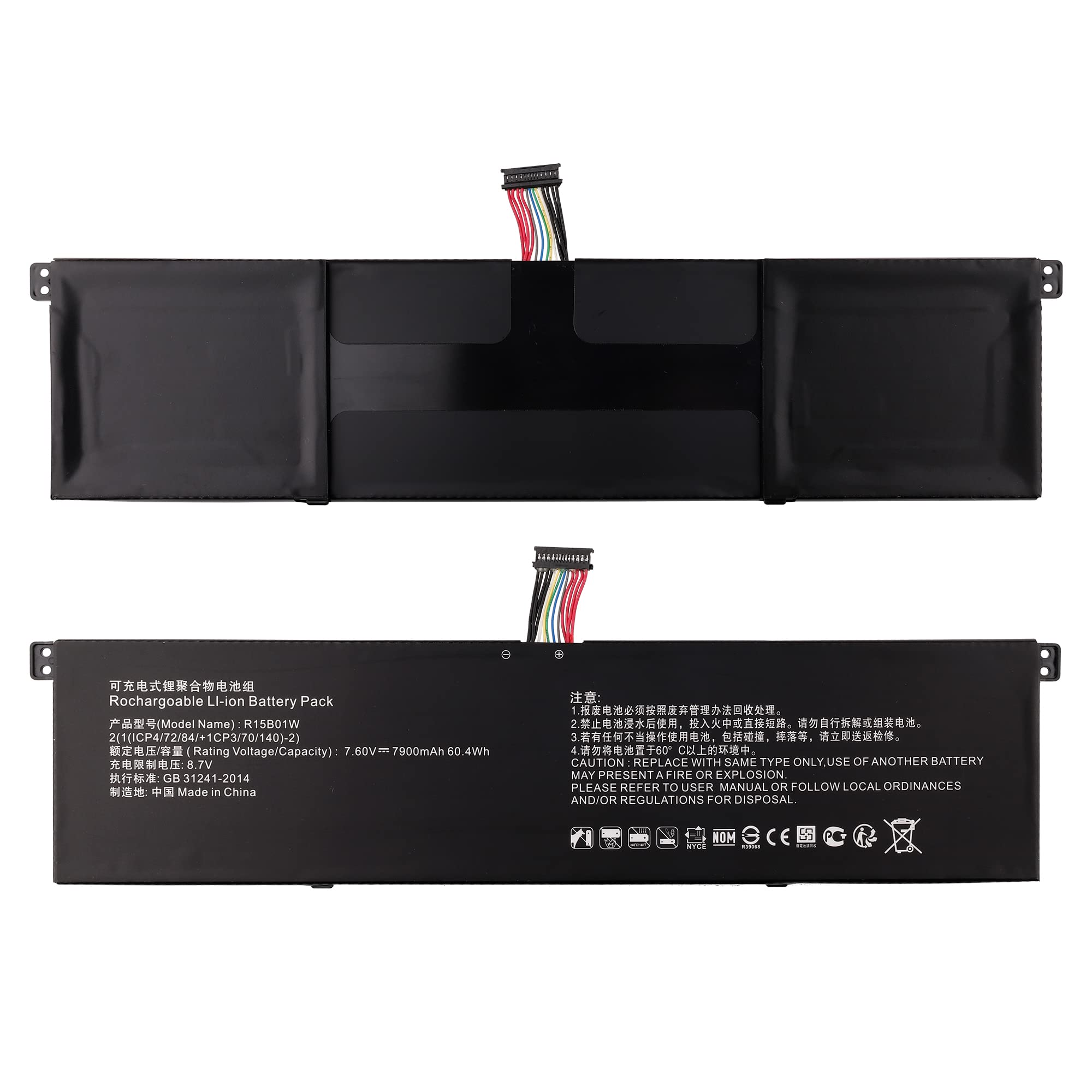 Zapasowy akumulator R15B01W kompatybilny z Xiaomi Pro 15.6'' i5 i7 TM1701 171501-AQ/AL/AF Ruby