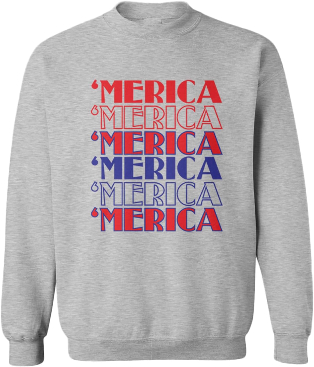 Tcombo Merica Repeating - USA America Toddler Fleece Crewneck Sweater