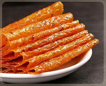 MKSDDF-Chinese Latiao Spicy Strips - Classic Spicy Snacks Tofu Skin Strips Latio (80g X 3 Pack) – Old-School Chinese 'La Tiao' Snack | Vegan & Gluten-Free