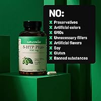 Vista 9 de 5-HTP Plus+ 200 mg NatureWise, acción gradual avanzada, ayuda al control del apetito y la pérdida de peso natural, mejora del estado de ánimo, ayuda