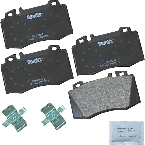 Vista 179 de Bendix Priority1 CFC1035 Pastillas de freno delanteras de cerámica para modelos seleccionados Chevrolet Aveo, Aveo5, Optra, Spark, Spark EV, Pontiac