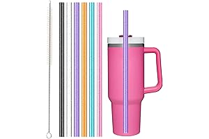 Stanley 30oz Accessories: 6-Pack Reusable Straws for Stanley Tumblers