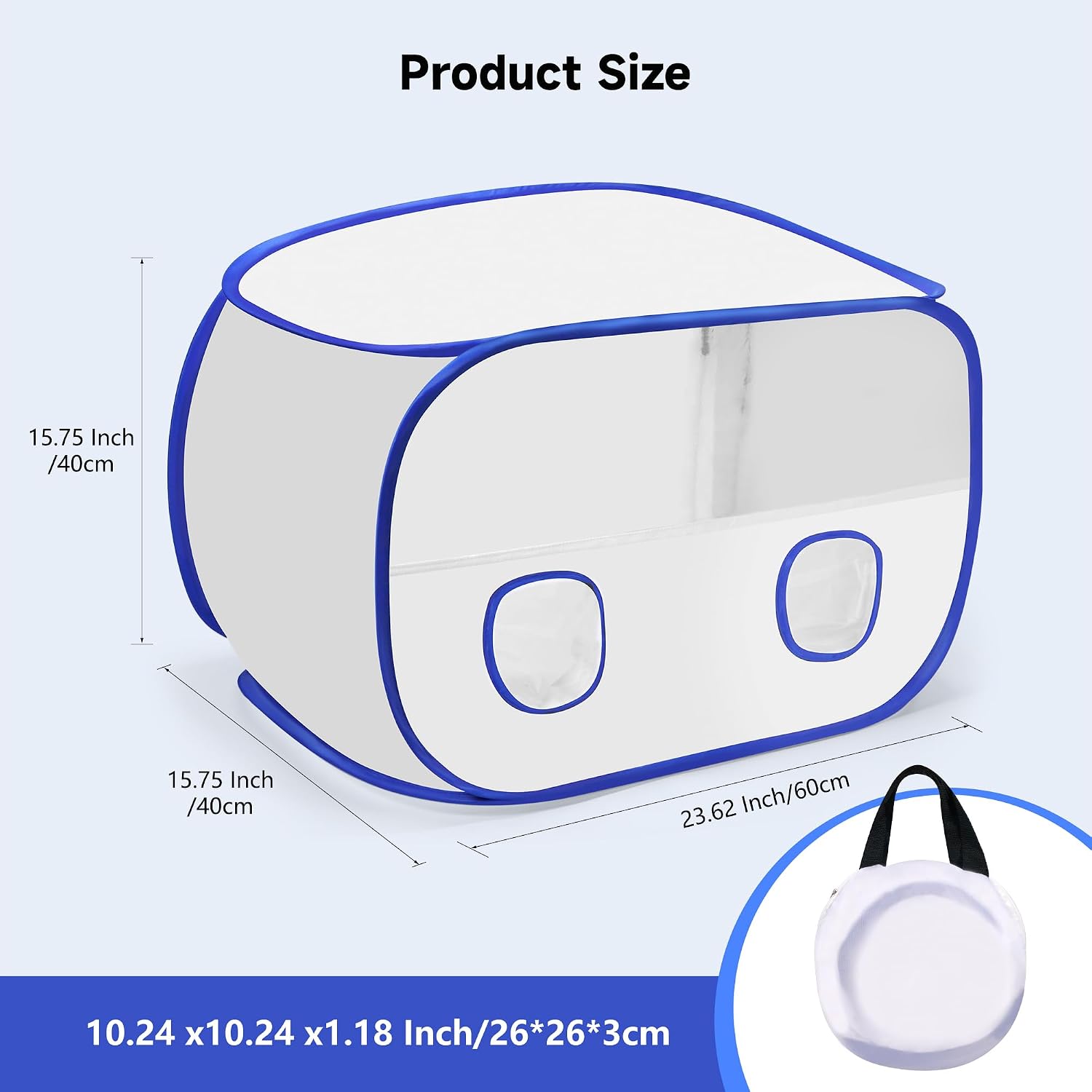 PP OPOUNT Pop Up Spray Paint Tent for Spray Painting, 23x15x15 in Portable Paint Booth Small Spray Shelter with Storage Bag Paint Booth for Furniture DIY Hobby Tool Small Projects Model Nail Toy Part