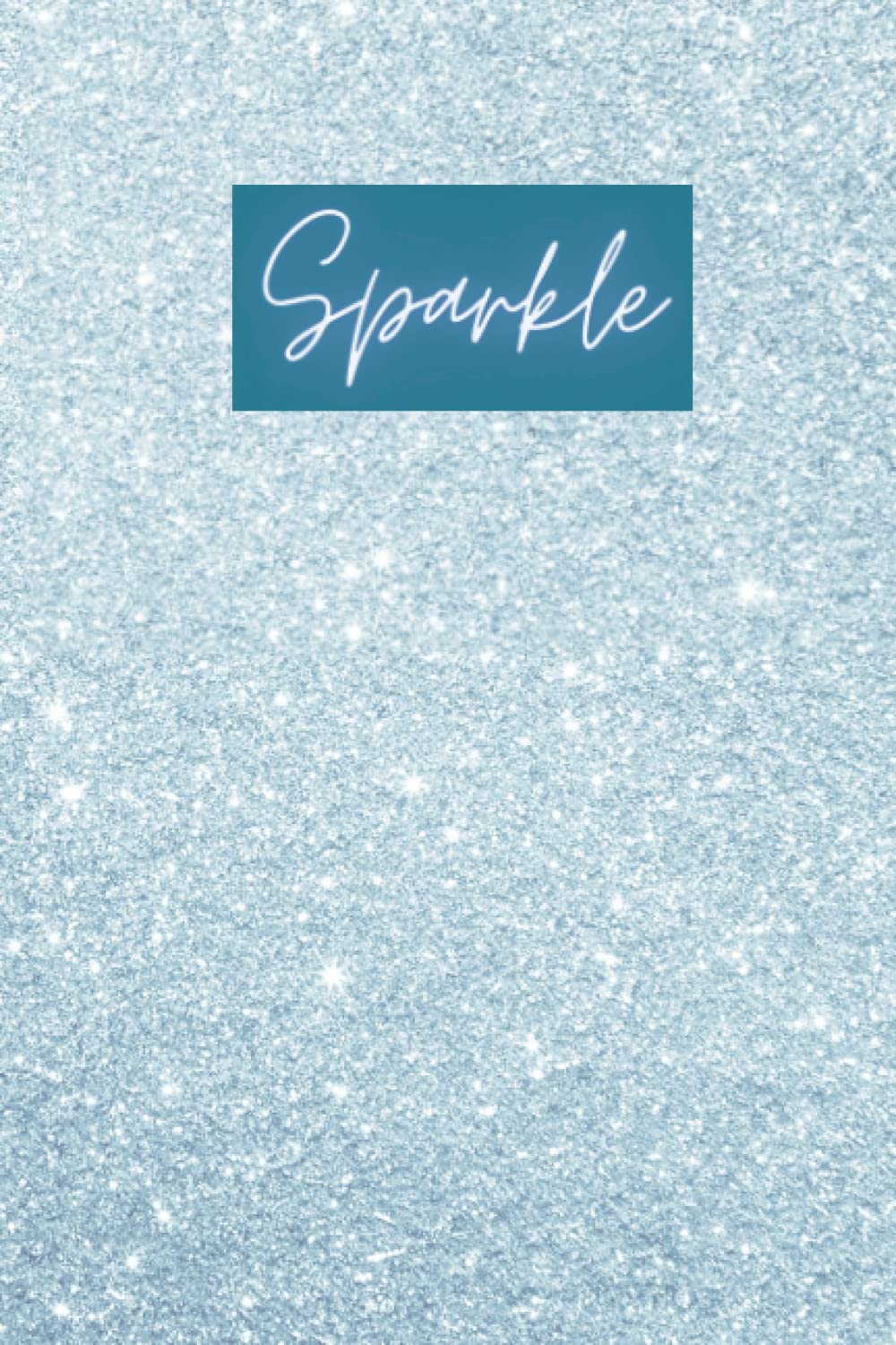 Sparkle Notebook: Bright Blue Glitter 6x9 Notebook