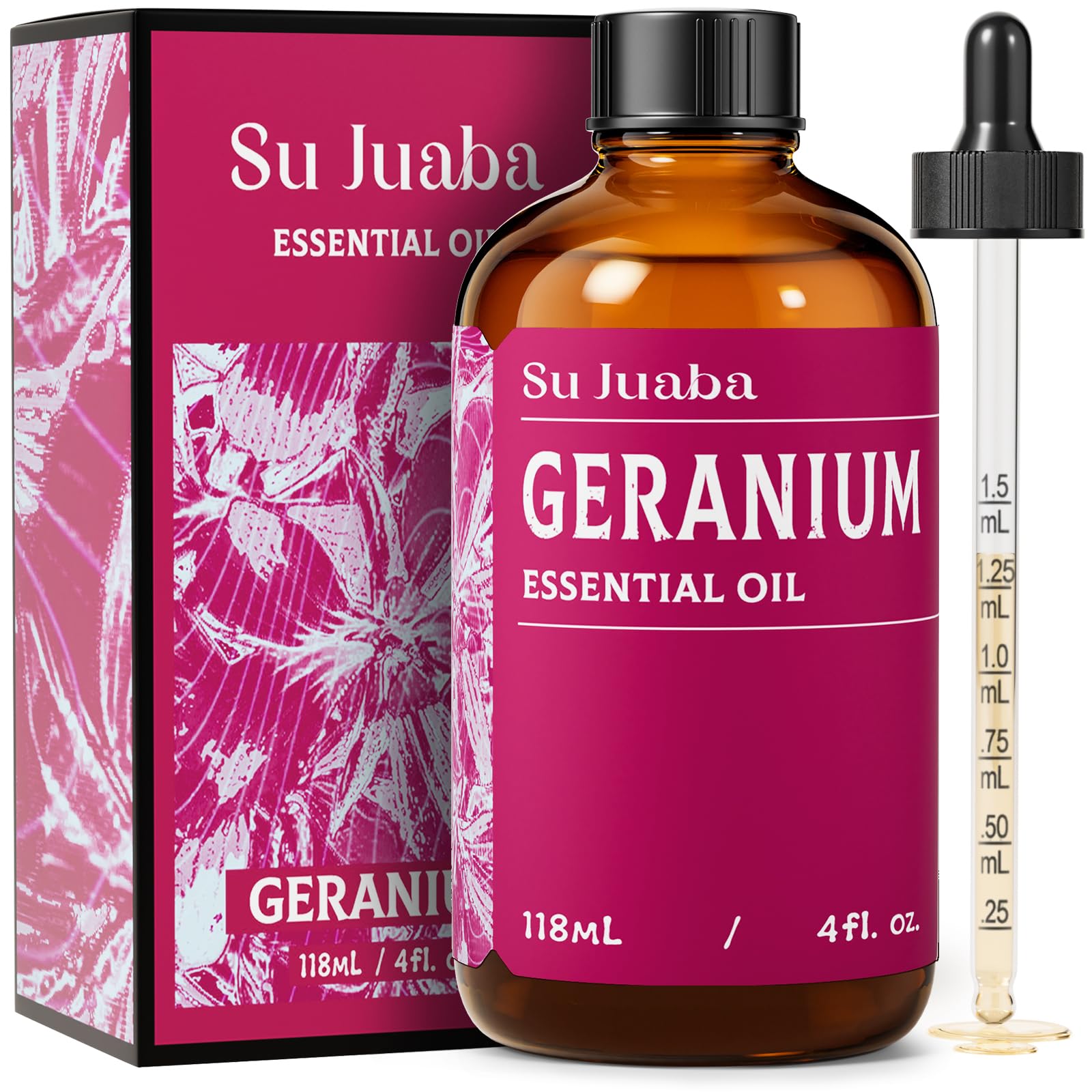 SU JUABA Geranium Essential Oil 4 Oz