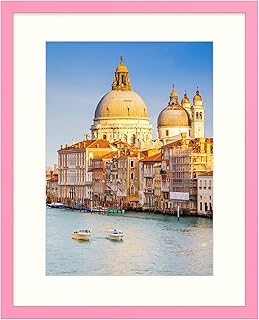 wyooxoo 16x20 Picture Frame Pink Solid Wood Photo Frames Display Picture...