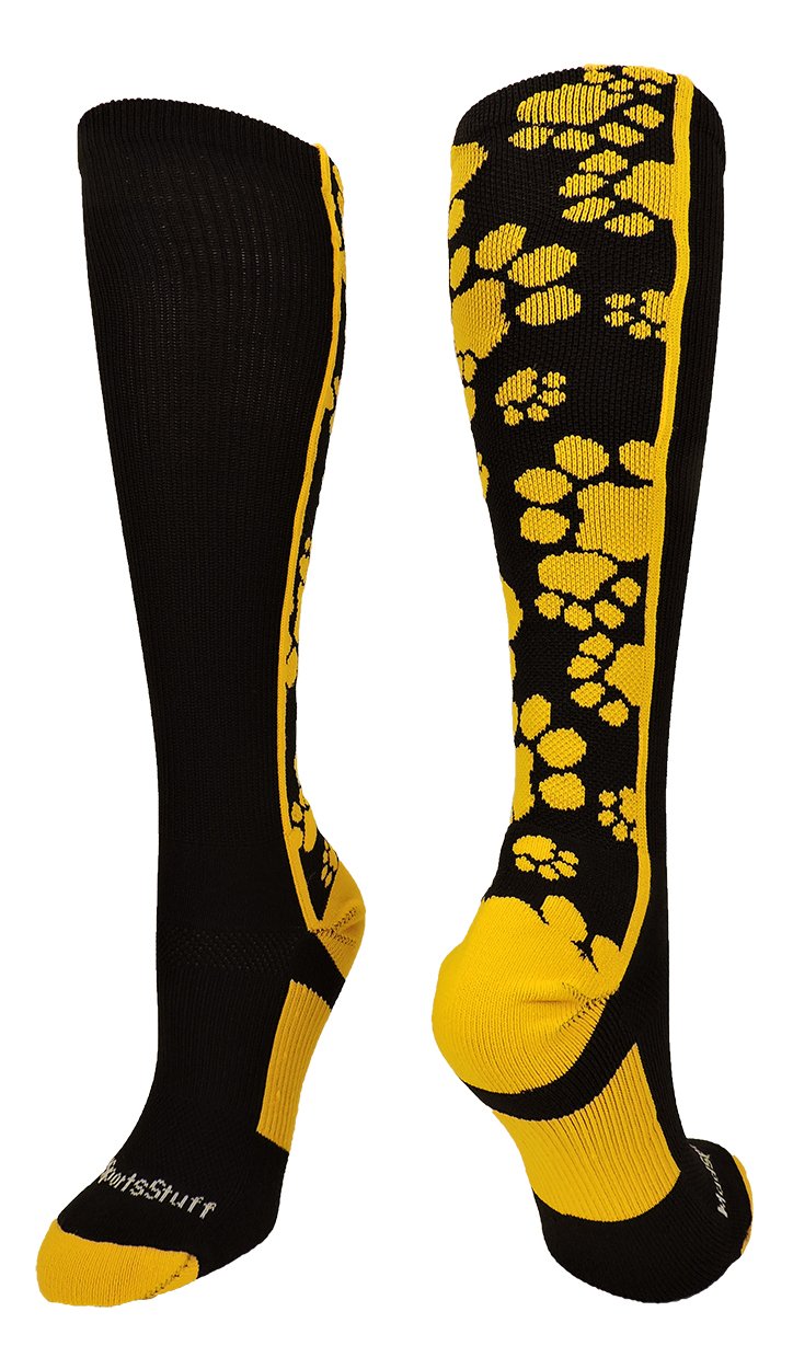 MadSportsStuff Crazy Softball Socks with Paws for Soccer Volleyball Girls Boys Women Youth Adult Kids Over the Calf