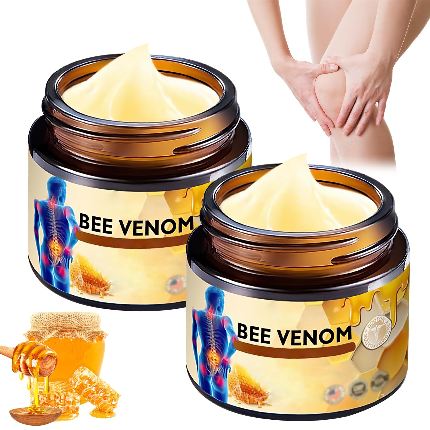 2PCS Bee Venom Cream,Moisturizing Cream