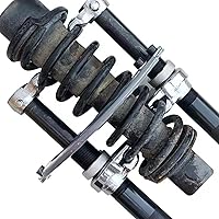 Vista 3 de DPTOOL Herramienta de compresor de resorte automotriz, 2 piezas de alta resistencia, compresores de resorte helicoidal, herramienta con soporte