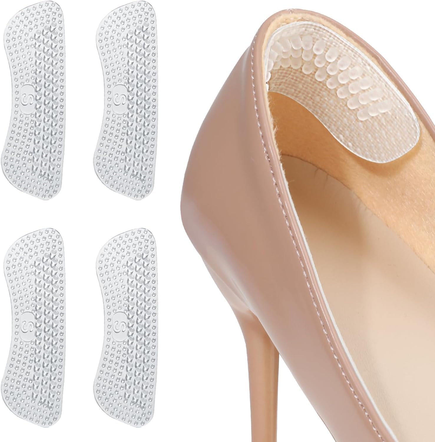 PARVY® Heel Gel Pads & Foot Cushion Set – Shoe Tightener, Size Adjuster & Blister Protection for Women’s Heels (1 Pair)-image-30