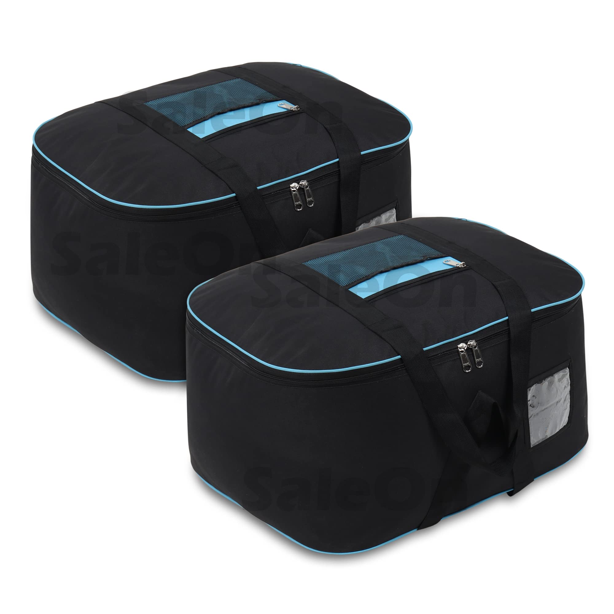 SaleOn Oxford Fabric Storage Bag With Large Capacity Underbed Bag For Blankets Pillows Clothes Sorting Organizer Bag Storing Bag 54 X 48 X 28Cm - Water&Moisture Resistance (Set of 2)