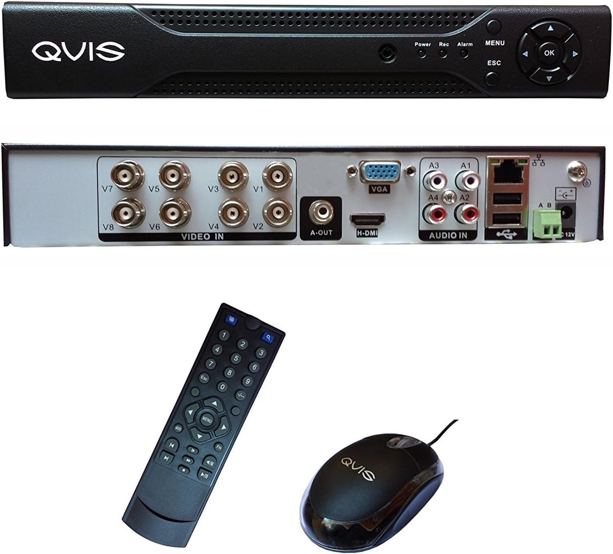 4 Channel QVIS CCTV DVR 4CH Full D1 HDMI Digital Video Recorder with no Hard ...