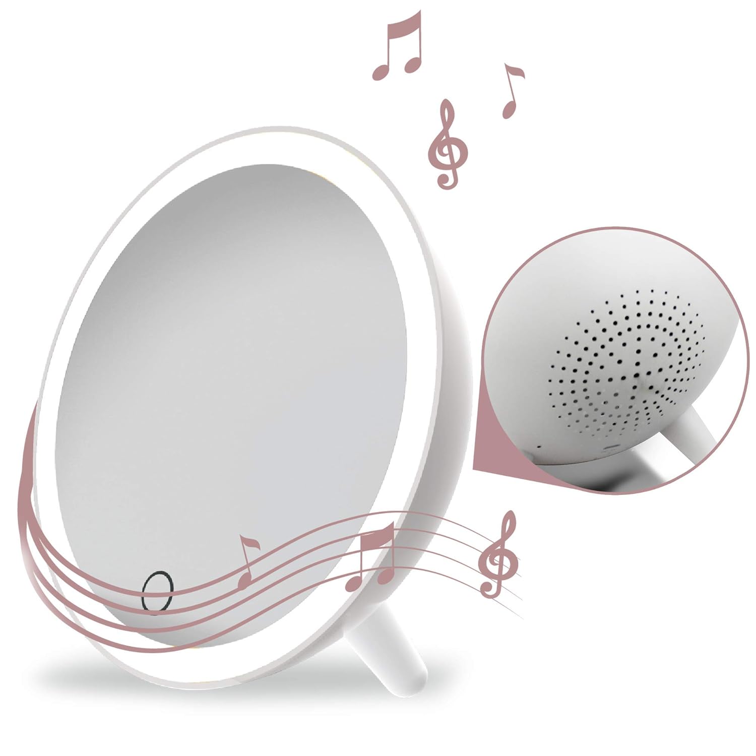 Aduro Vanity Mirror Makeup Mirror with Lights and Bluetooth Speaker, U
