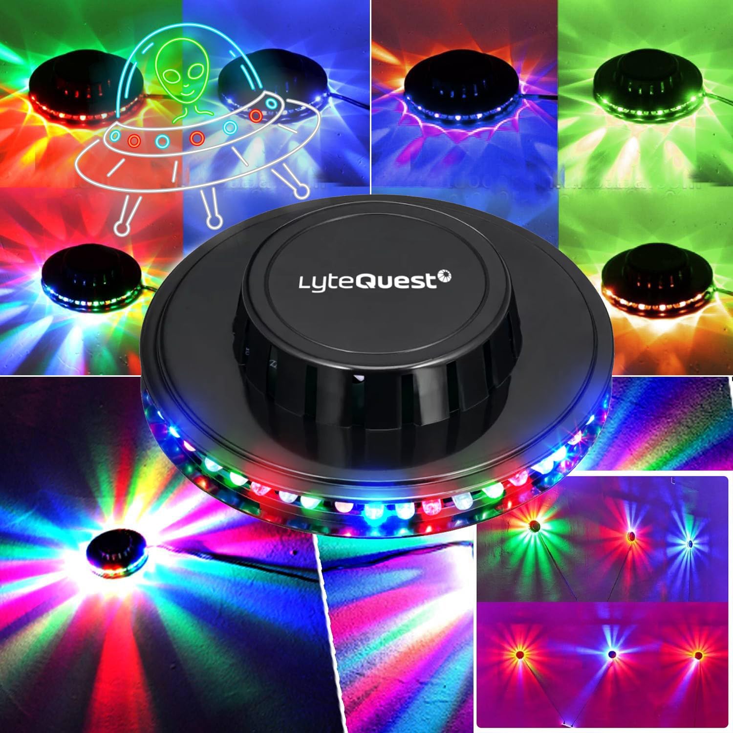 Close-up of the UFO LED light accessory